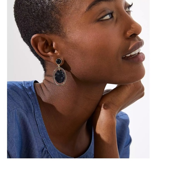 LOFT Marbleized Drop Earrings - Picture 4 of 4